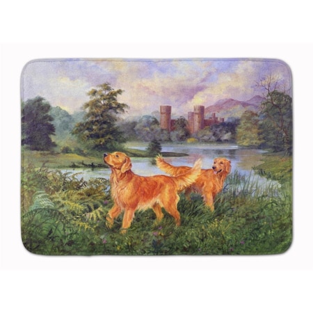 Carolines Treasures Golden Retrievers Machine Washable Memory Foam Mat HEH0098RUG